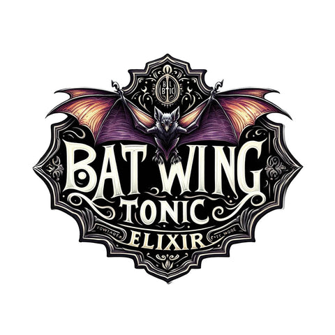 Ohio DTF Transfer | Batwing Tonic Elixir - A spooky and mysterious potion for Halloween.