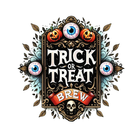 Ohio DTF Transfer | Trick or Treat Brew 2 - Another festive and spooky Halloween design.