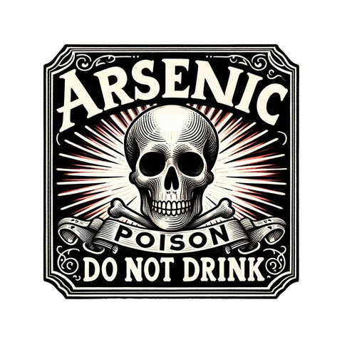 Ohio DTF Transfer | Arsenic Poison Do Not Drink 2 - Another dangerous and poisonous design for Halloween.