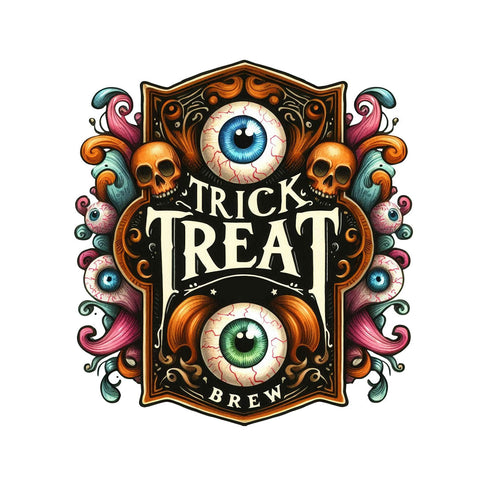 Ohio DTF Transfer | Trick or Treat Brew 3 - A festive and spooky Halloween design.